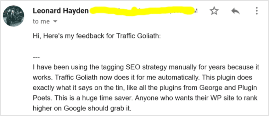Traffic goliath user review